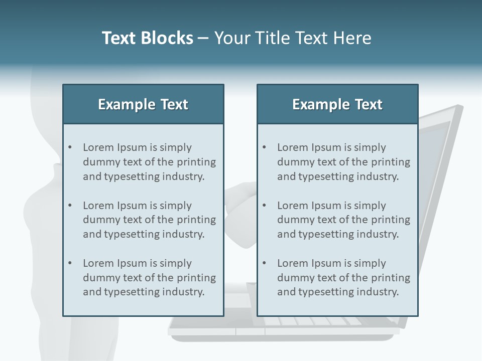 Partnership Man Commerce PowerPoint Template
