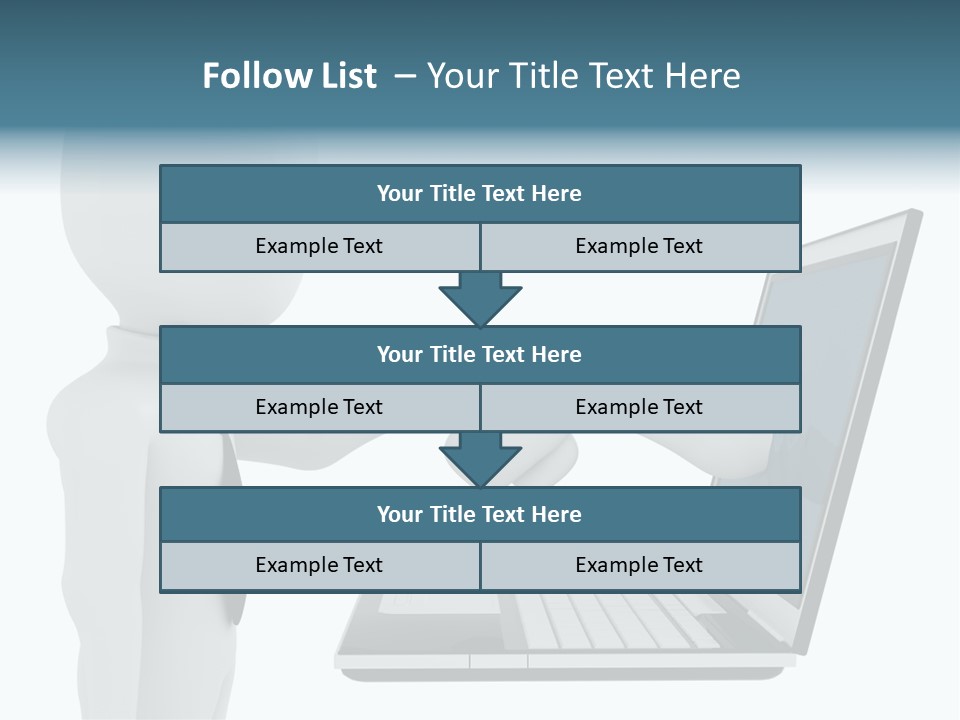 Partnership Man Commerce PowerPoint Template