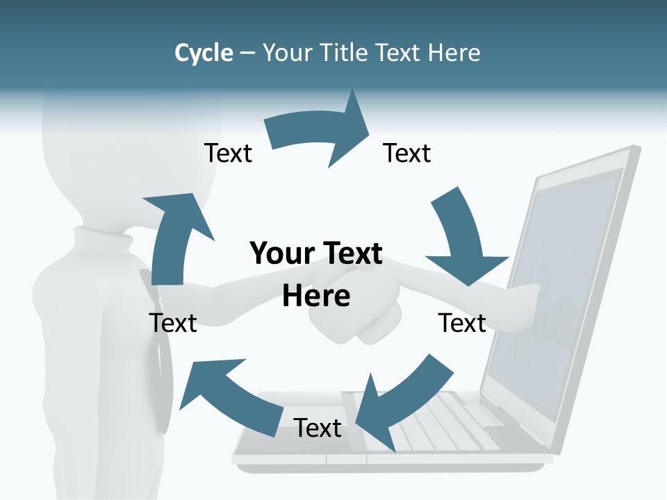 Partnership Man Commerce PowerPoint Template