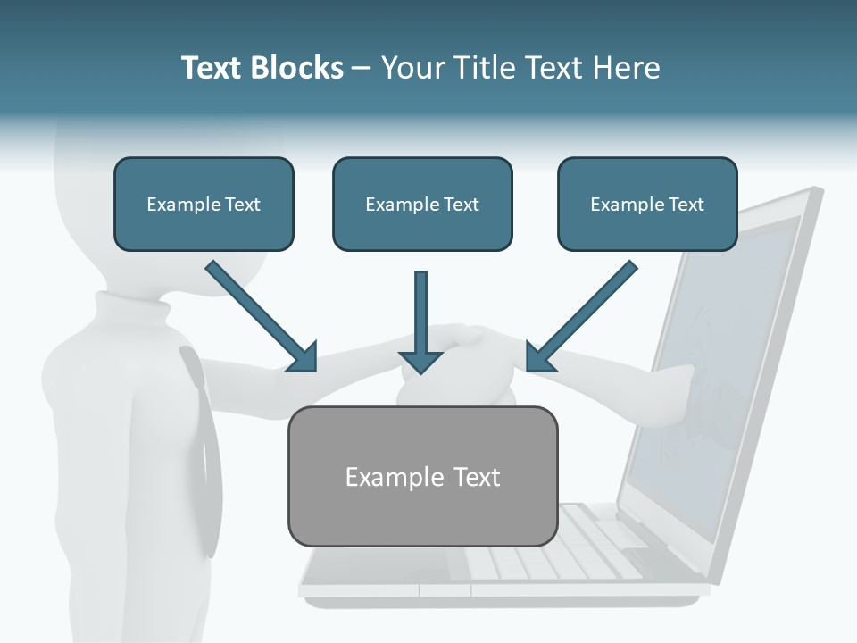 Partnership Man Commerce PowerPoint Template