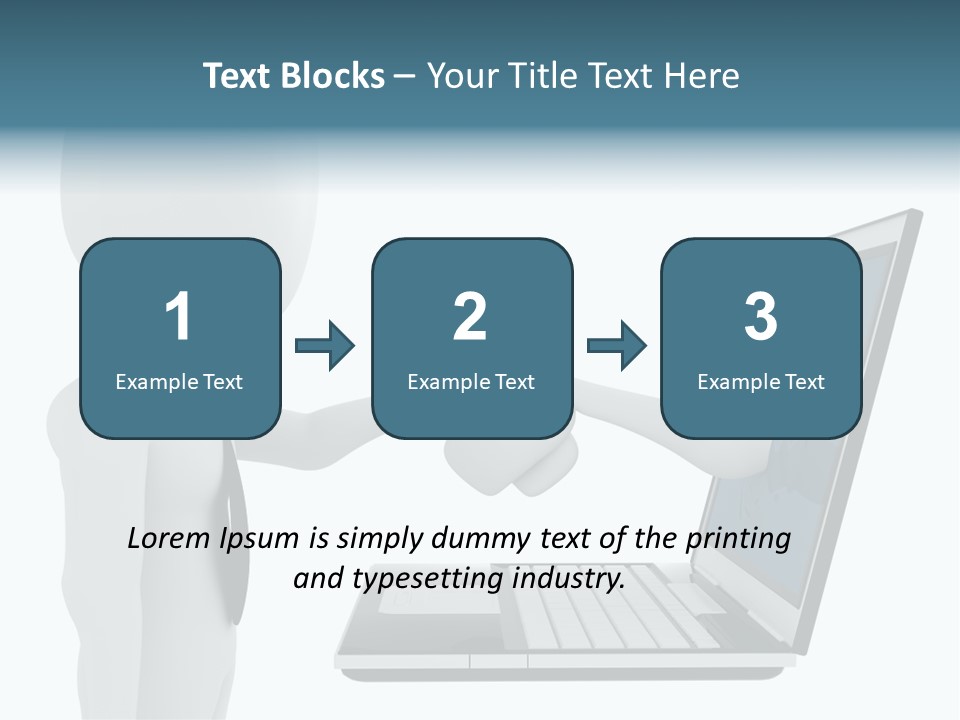Partnership Man Commerce PowerPoint Template