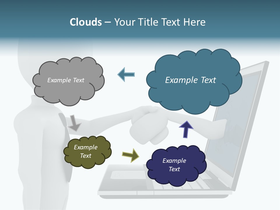 Partnership Man Commerce PowerPoint Template