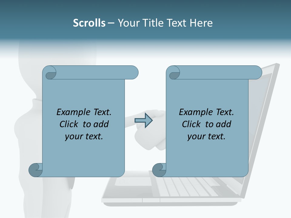 Partnership Man Commerce PowerPoint Template