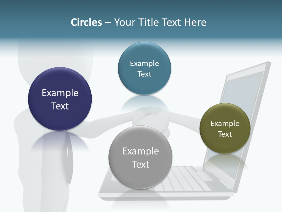 Partnership Man Commerce PowerPoint Template