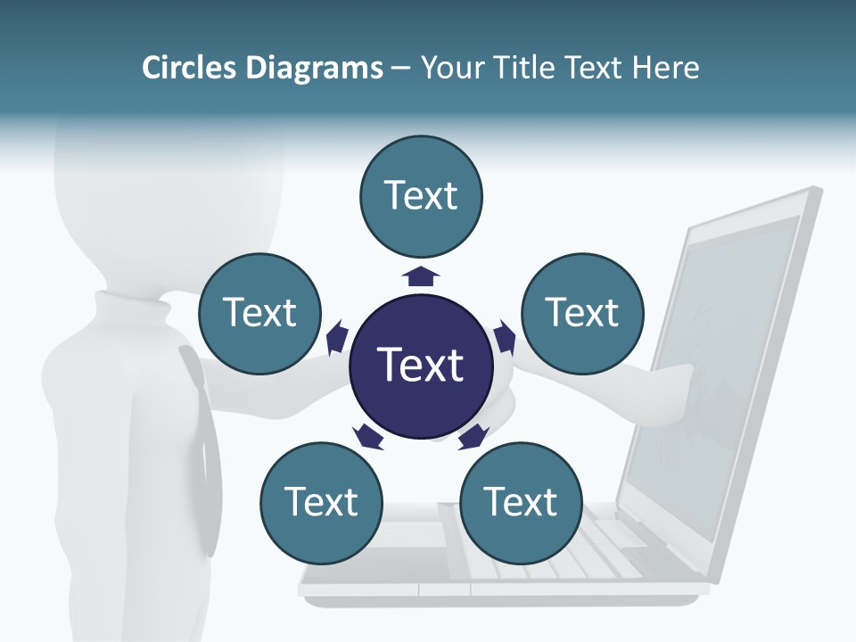 Partnership Man Commerce PowerPoint Template