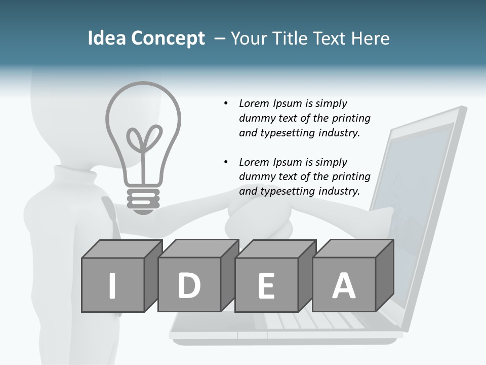 Partnership Man Commerce PowerPoint Template