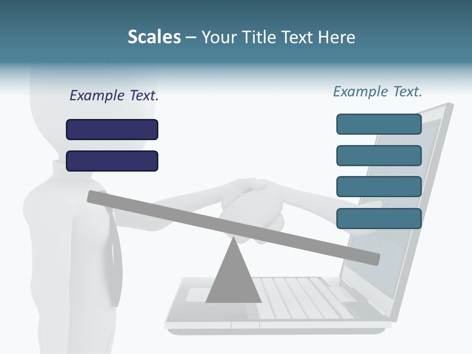 Partnership Man Commerce PowerPoint Template