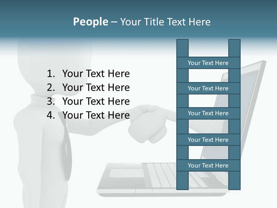 Partnership Man Commerce PowerPoint Template