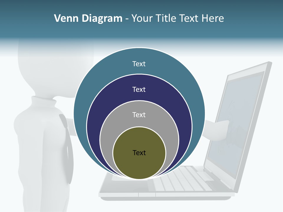 Partnership Man Commerce PowerPoint Template