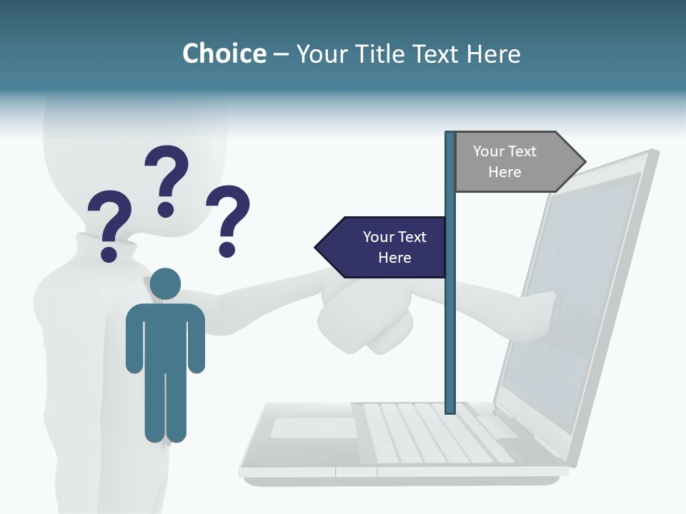 Partnership Man Commerce PowerPoint Template
