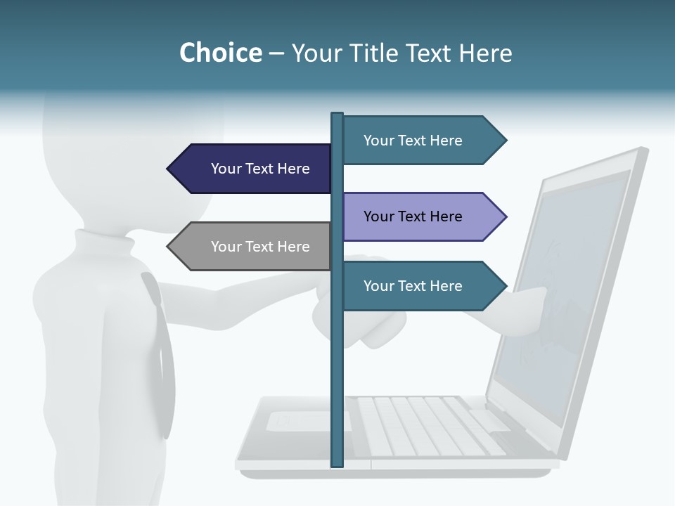 Partnership Man Commerce PowerPoint Template