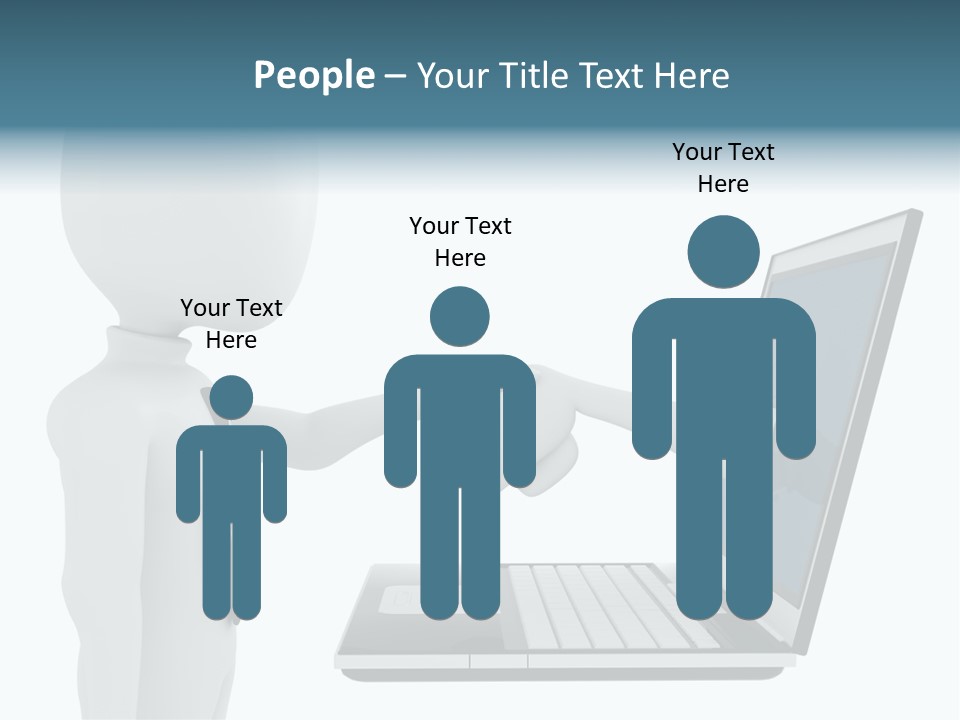 Partnership Man Commerce PowerPoint Template