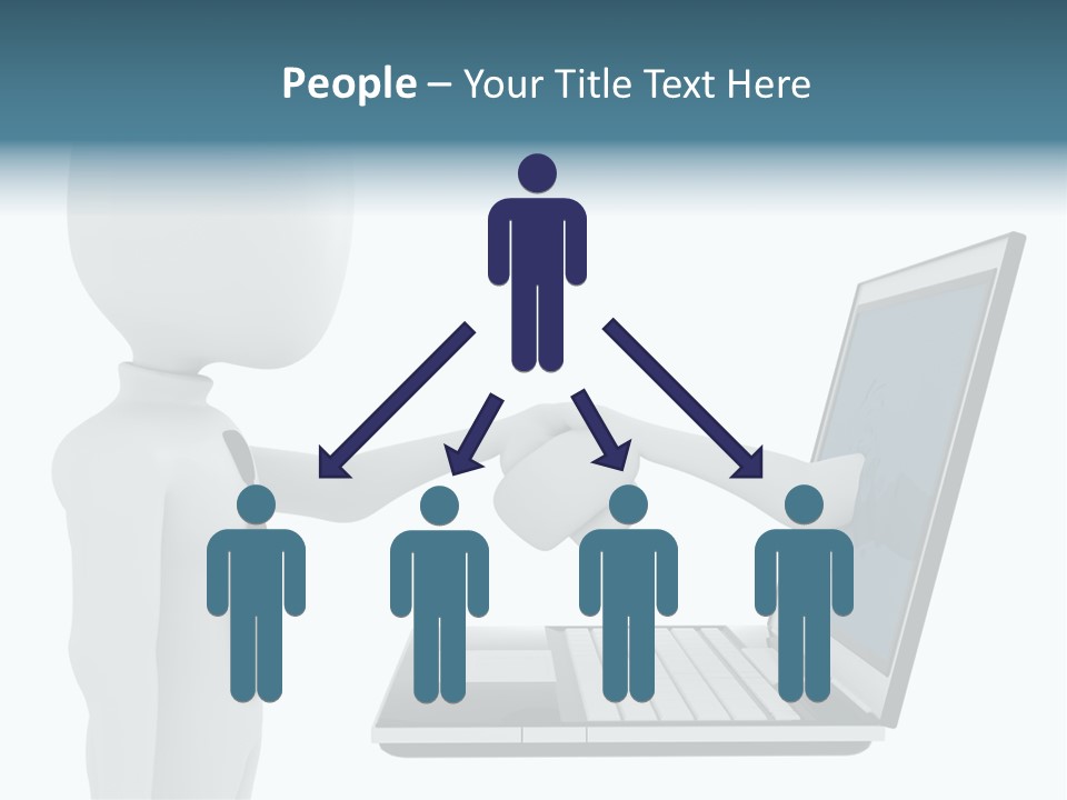 Partnership Man Commerce PowerPoint Template