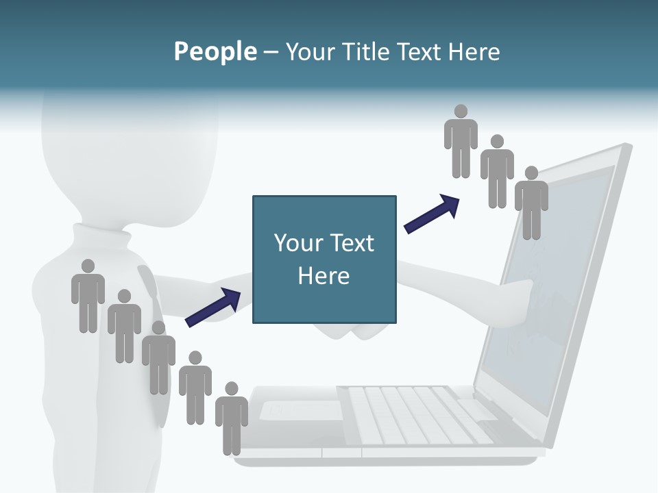 Partnership Man Commerce PowerPoint Template