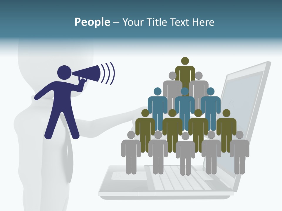 Partnership Man Commerce PowerPoint Template