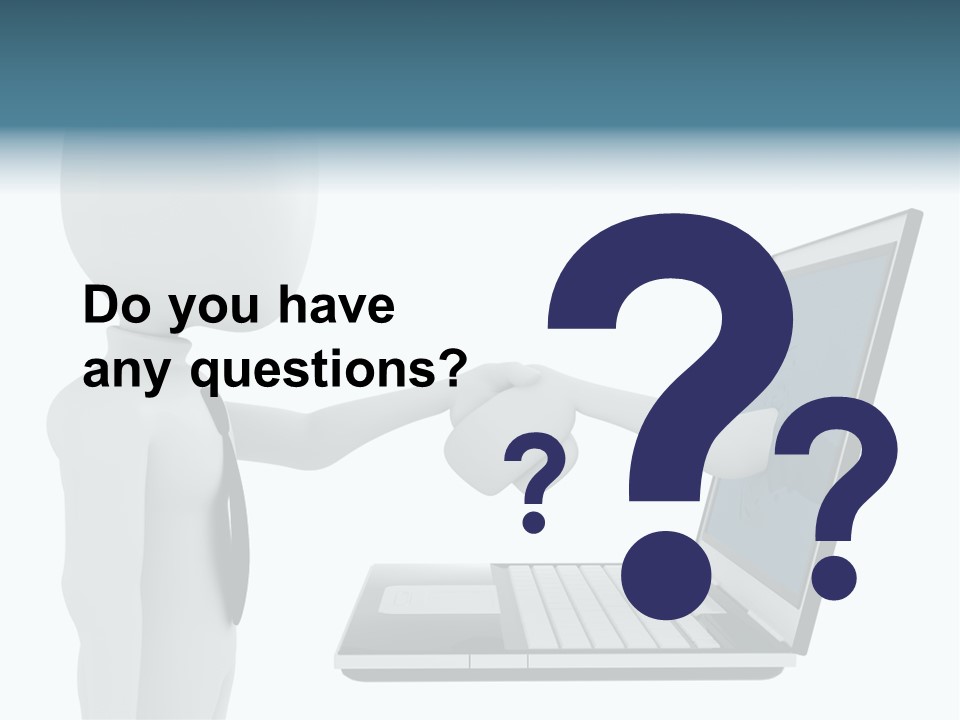 Partnership Man Commerce PowerPoint Template