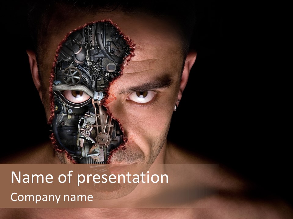 Virtual Dark Evil PowerPoint Template