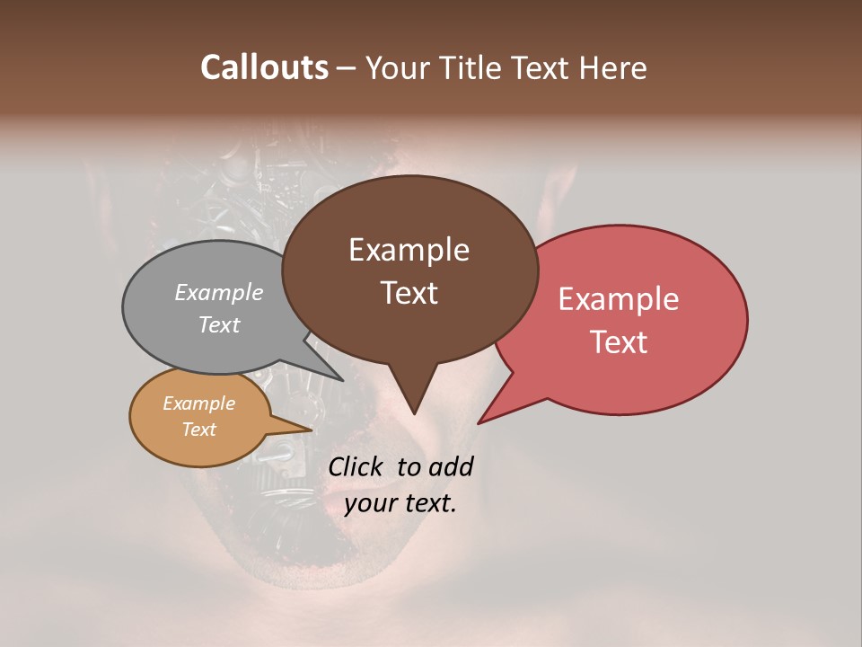 Virtual Dark Evil PowerPoint Template
