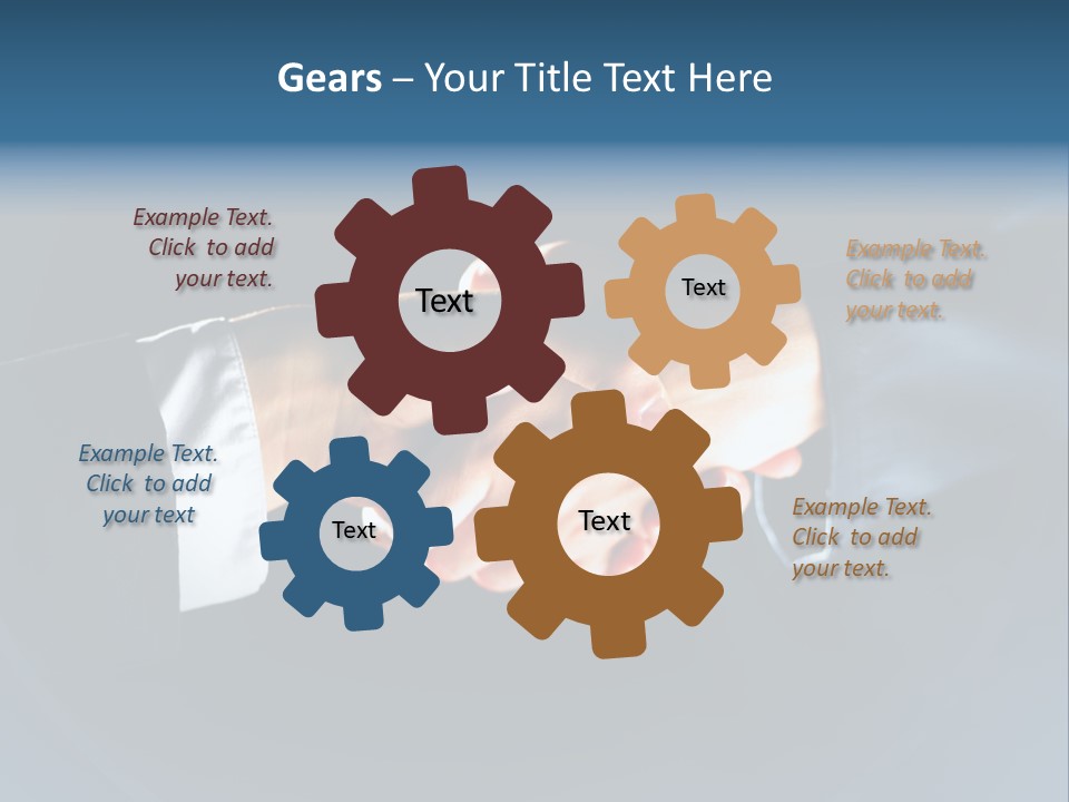 Hello Shake Businesspeople PowerPoint Template