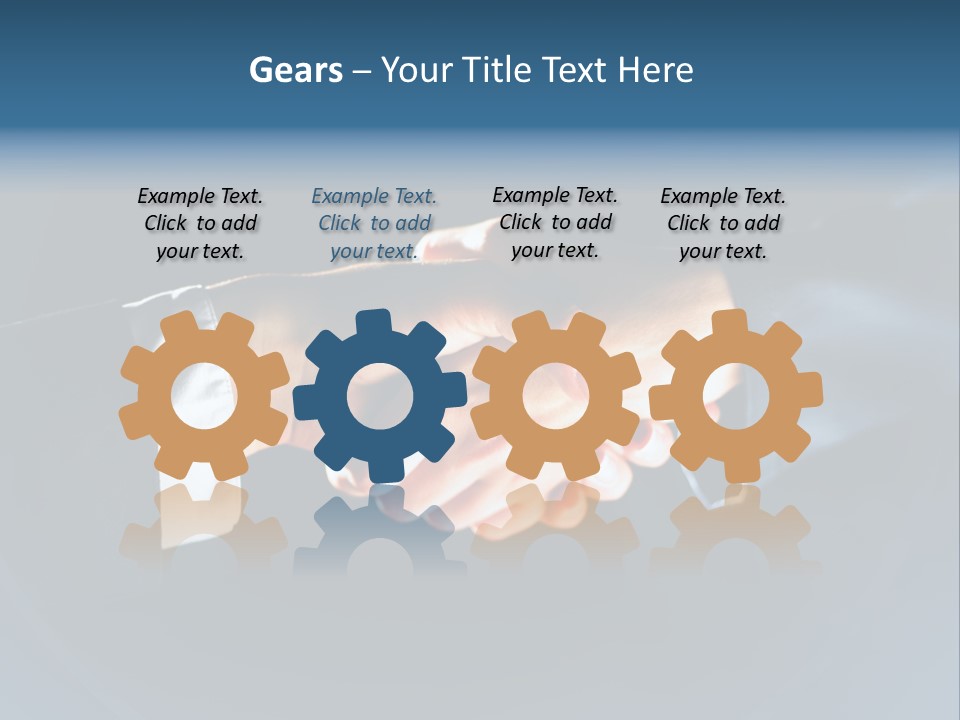 Hello Shake Businesspeople PowerPoint Template