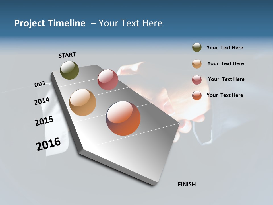 Hello Shake Businesspeople PowerPoint Template