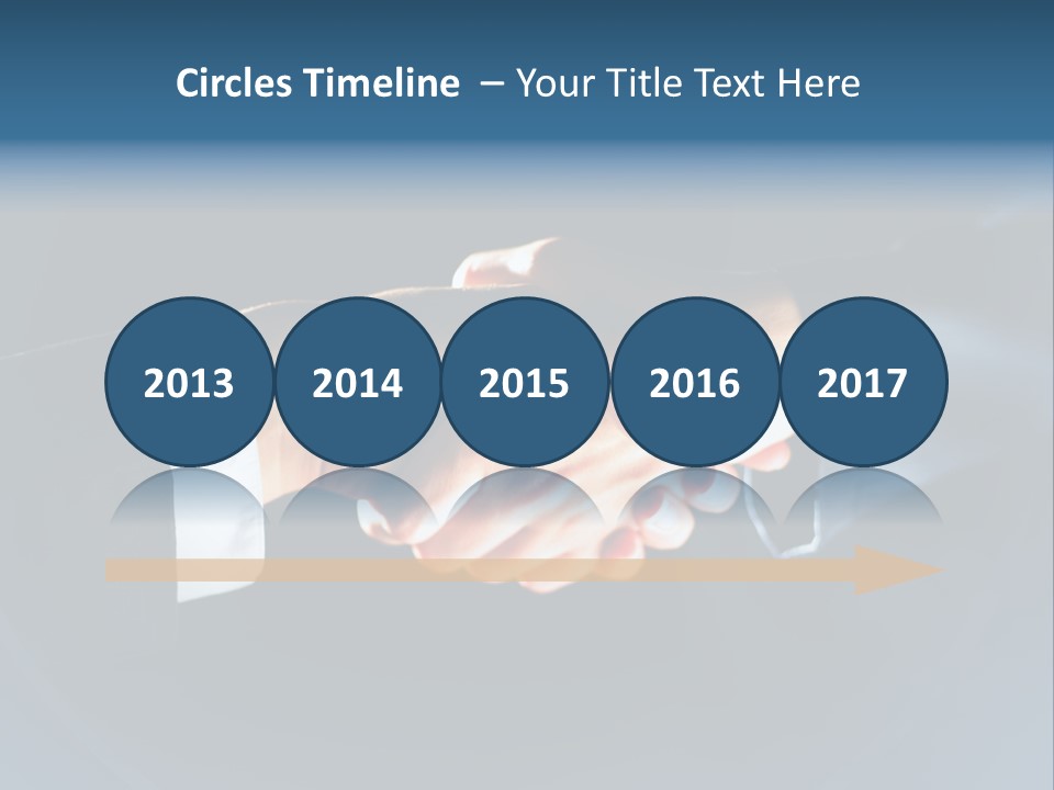 Hello Shake Businesspeople PowerPoint Template