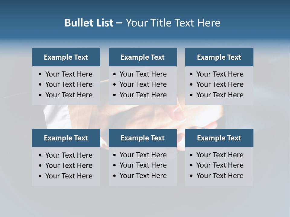 Hello Shake Businesspeople PowerPoint Template