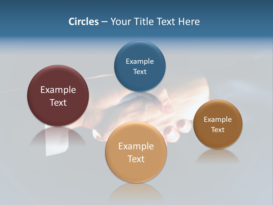 Hello Shake Businesspeople PowerPoint Template