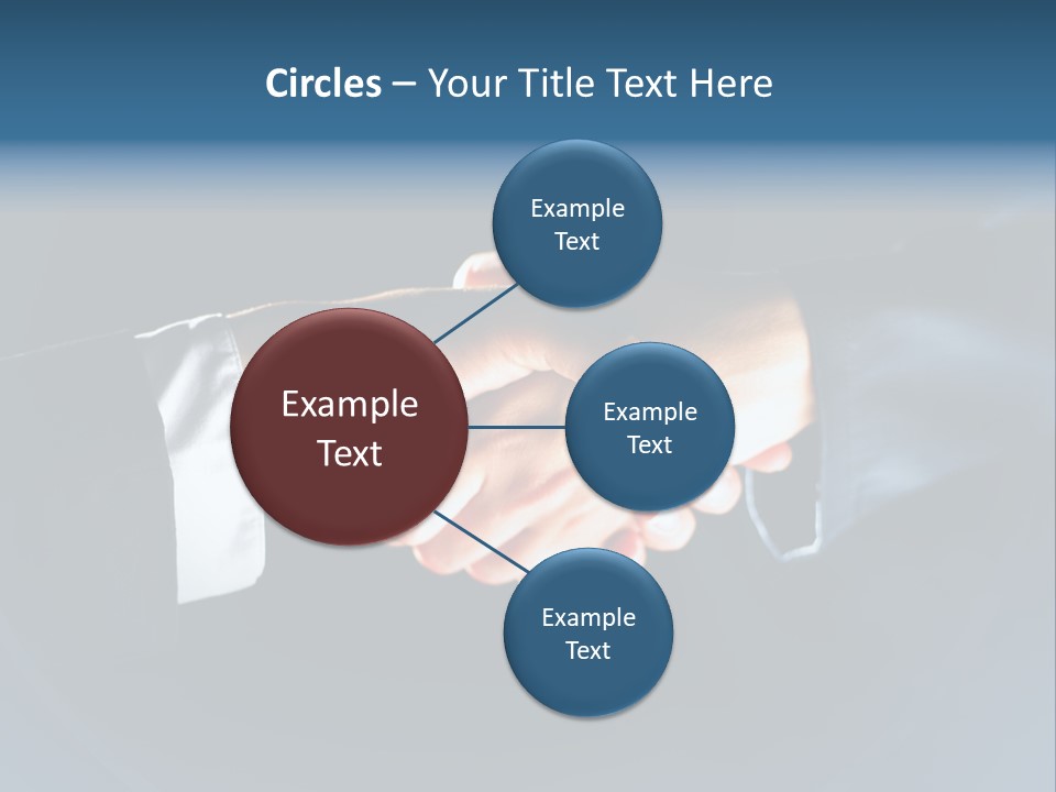Hello Shake Businesspeople PowerPoint Template