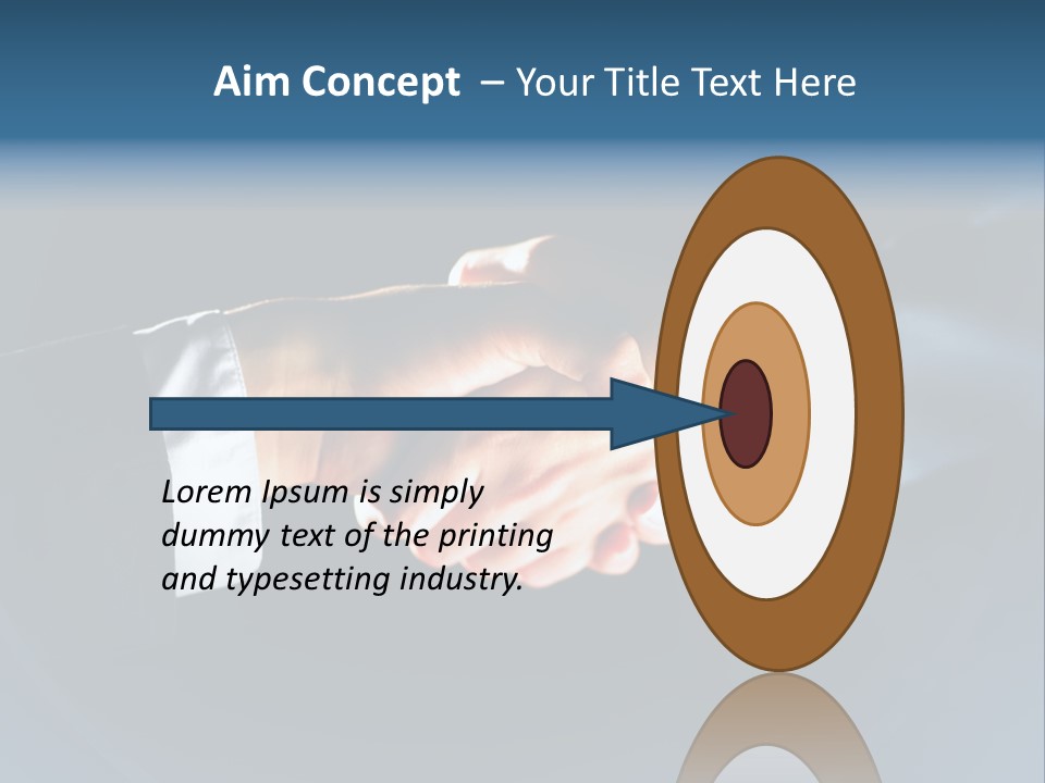 Hello Shake Businesspeople PowerPoint Template