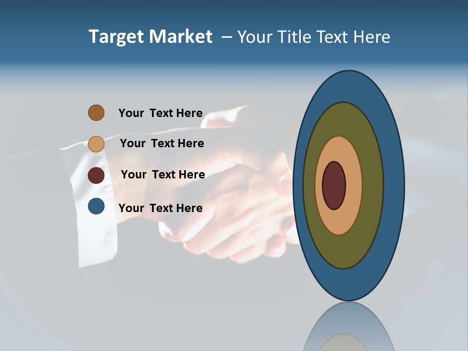 Hello Shake Businesspeople PowerPoint Template