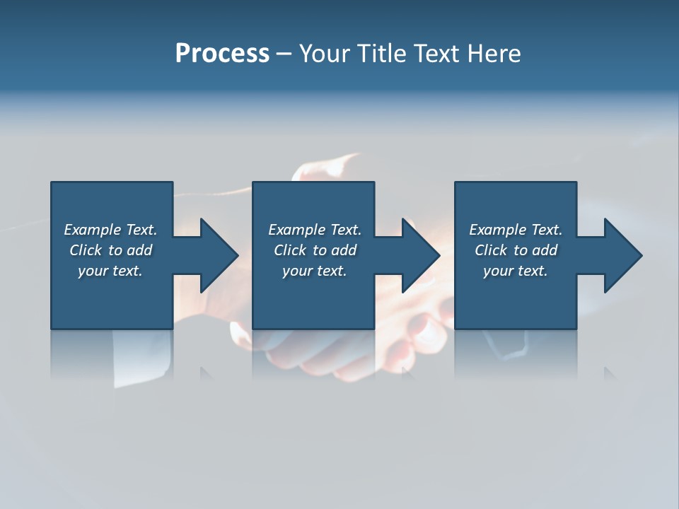 Hello Shake Businesspeople PowerPoint Template