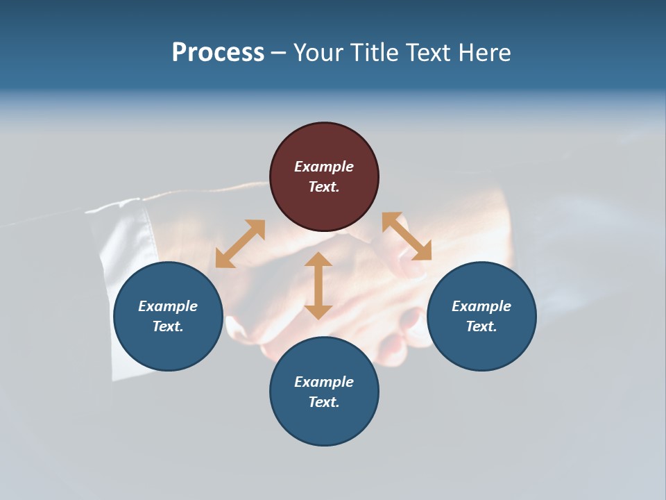 Hello Shake Businesspeople PowerPoint Template