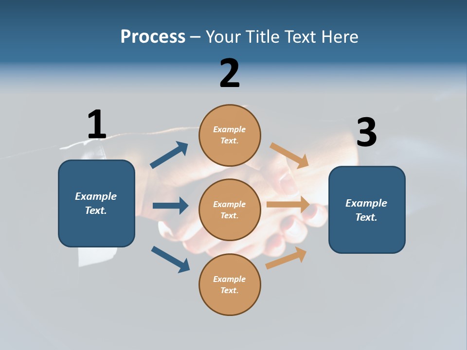 Hello Shake Businesspeople PowerPoint Template