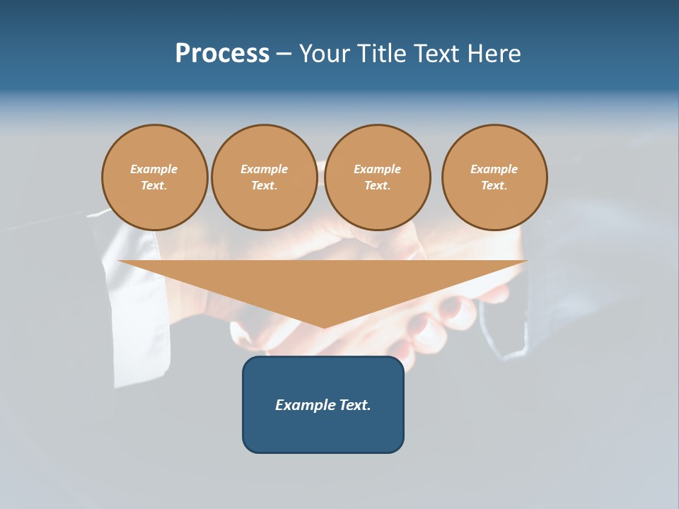 Hello Shake Businesspeople PowerPoint Template