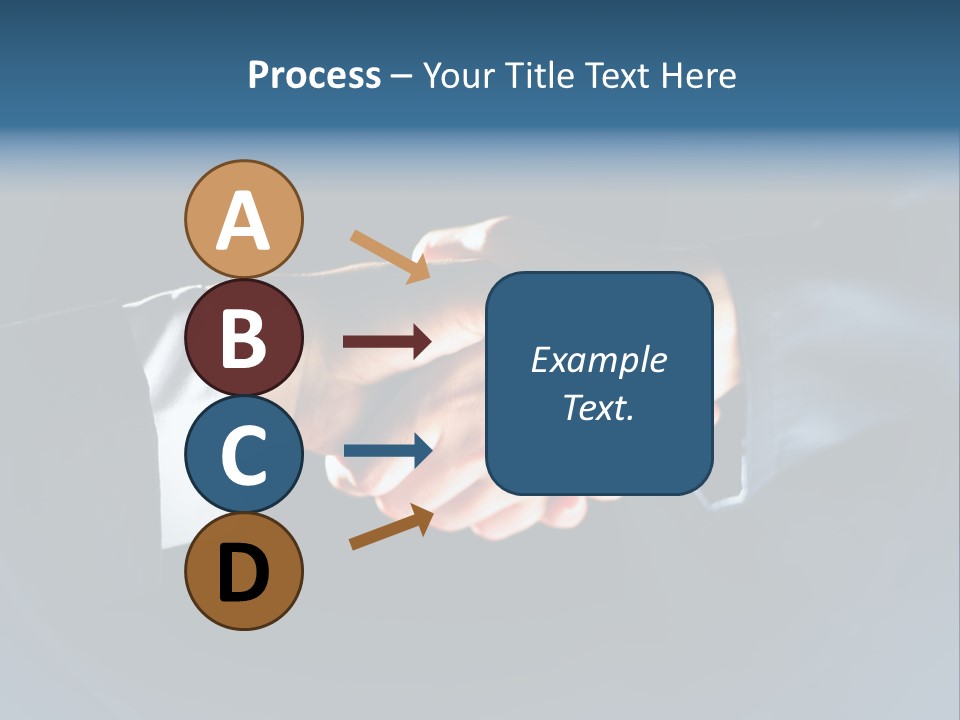 Hello Shake Businesspeople PowerPoint Template