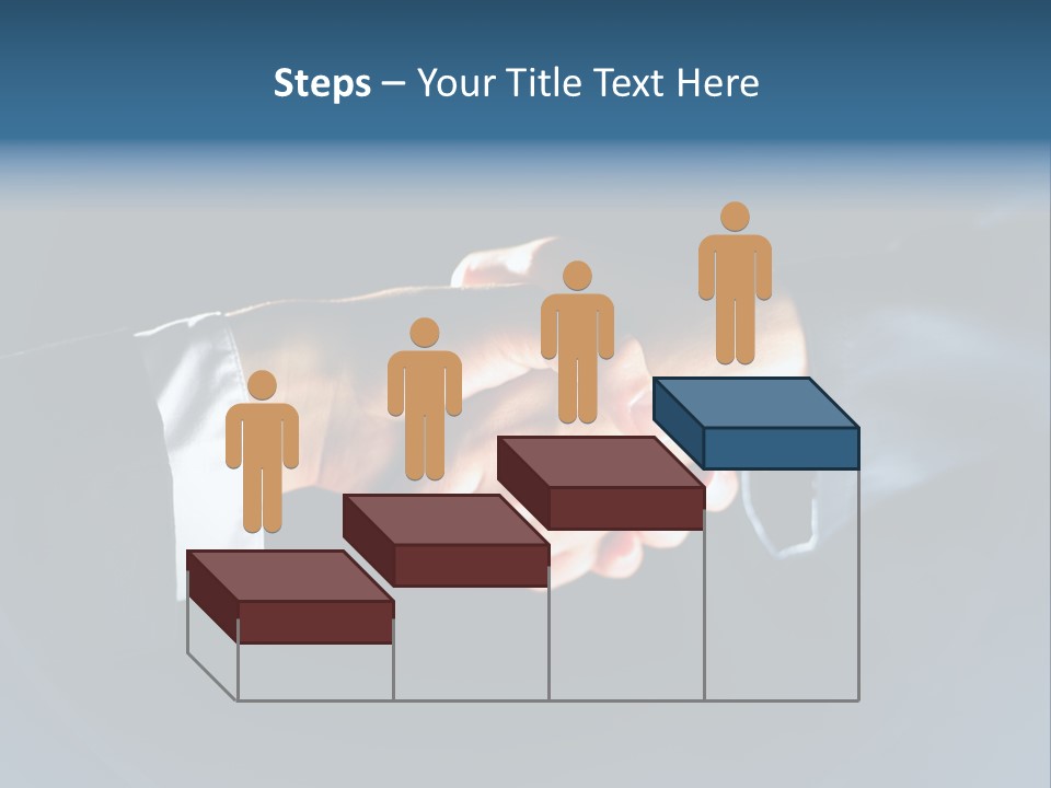 Hello Shake Businesspeople PowerPoint Template