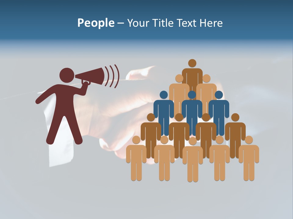 Hello Shake Businesspeople PowerPoint Template