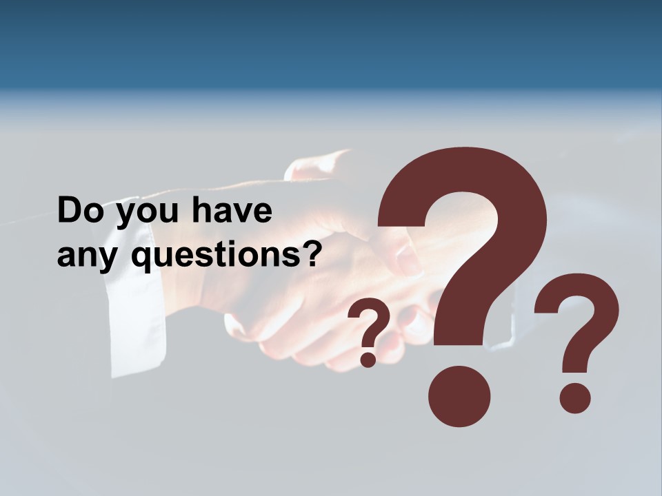 Hello Shake Businesspeople PowerPoint Template