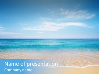 Tropical Peace Sea PowerPoint Template