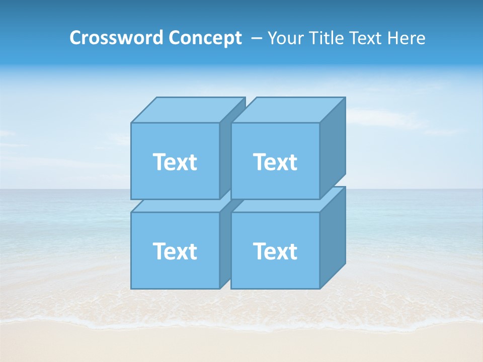 Tropical Peace Sea PowerPoint Template