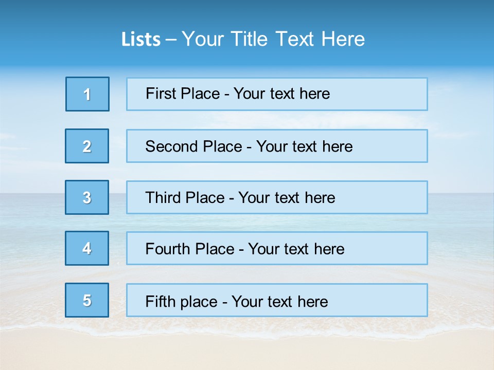 Tropical Peace Sea PowerPoint Template