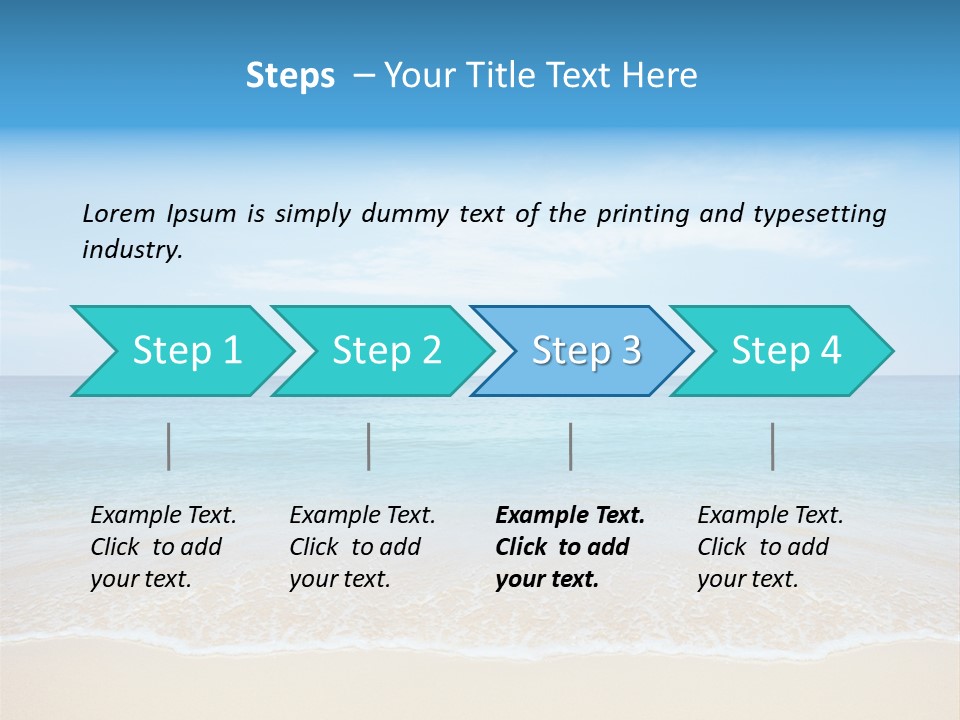 Tropical Peace Sea PowerPoint Template