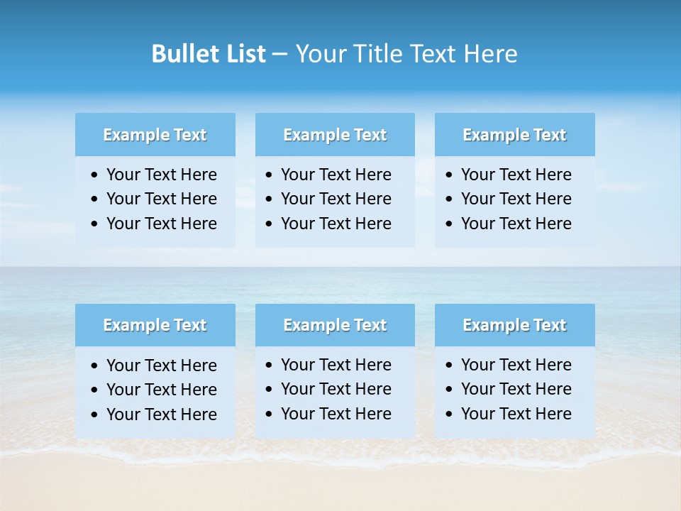 Tropical Peace Sea PowerPoint Template