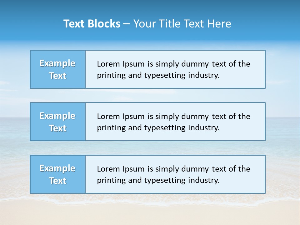 Tropical Peace Sea PowerPoint Template