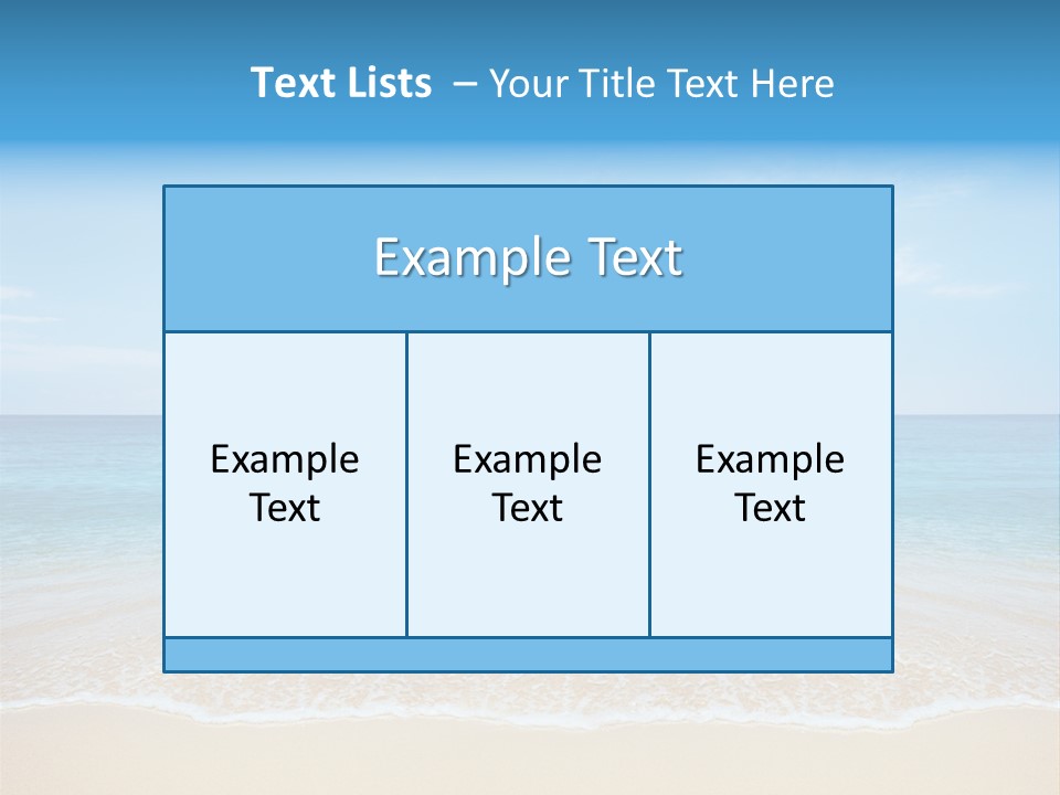 Tropical Peace Sea PowerPoint Template