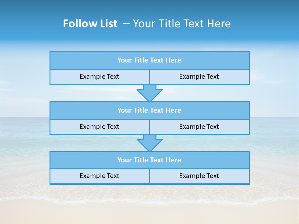 Tropical Peace Sea PowerPoint Template