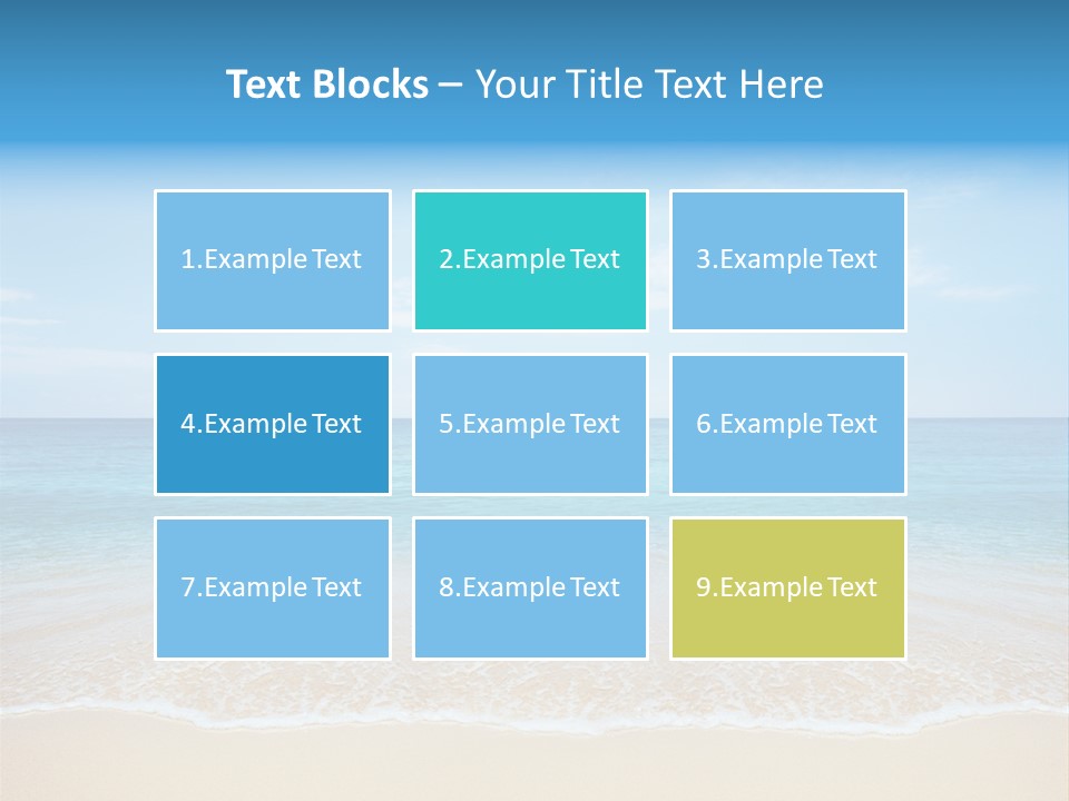 Tropical Peace Sea PowerPoint Template
