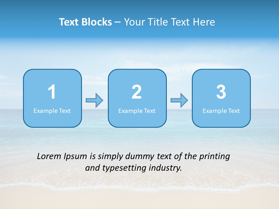 Tropical Peace Sea PowerPoint Template