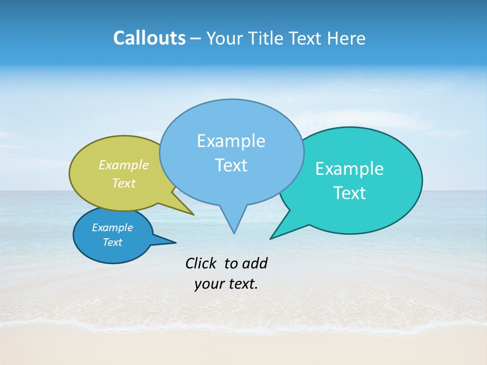 Tropical Peace Sea PowerPoint Template